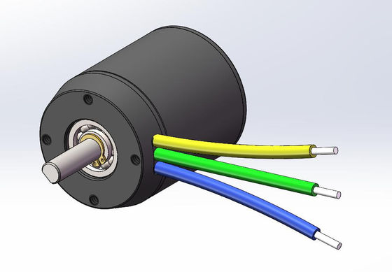 50mm 36V 14 Poles Geared Brushless Motor 3500RPM High Torque External Rotor Motor