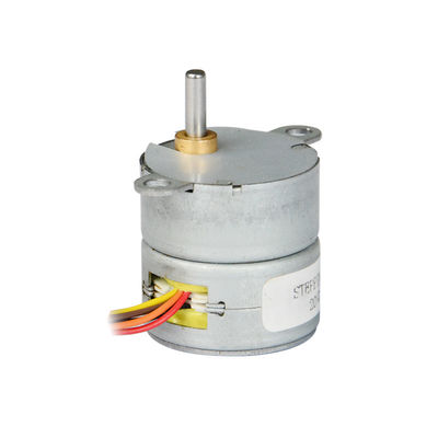 25mm Geared Stepper Motor 1:10 reduction ratio Low Noise Permanent Magnet Stepper Motor
