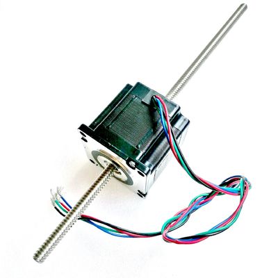 NEMA23 57mm Linear Stepper Motor Lead Screw Motor 1.8° Through Type For Industrial Automation