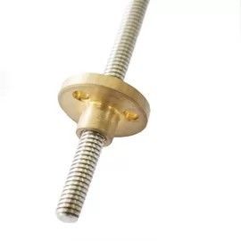 T Head Stepper Motor Accessories TR8 Full Tooth Threaded Lead Screw For Automated Equipment