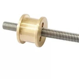 T Head Stepper Motor Accessories TR8 Full Tooth Threaded Lead Screw For Automated Equipment